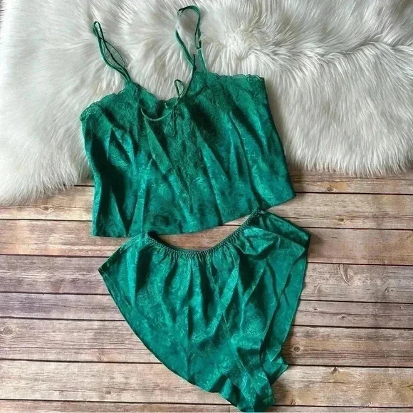 Vintage Gold Label Victoria Secret Two Piece Set Pajama S - Picture 1 of 9